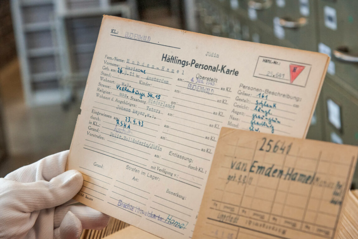 Individuelle Unterlagen eines KZ-Häftlings bei den Arolsen Archives